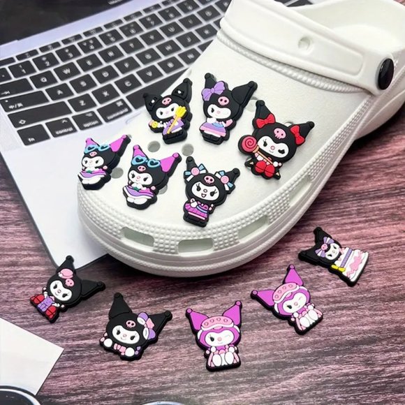 Sanrio Other - **NEW - 9 pcs** CUTE Sanrio Kuromi Shoe Charms for Your Crocs